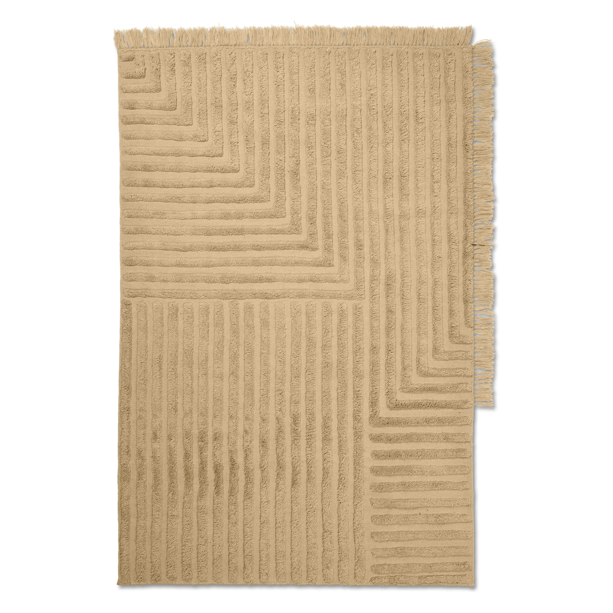 Ferm LIVING Crease Wollteppich 140 X 200cm 3 Ferm LIVING Crease Wollteppich 140 X 200cm