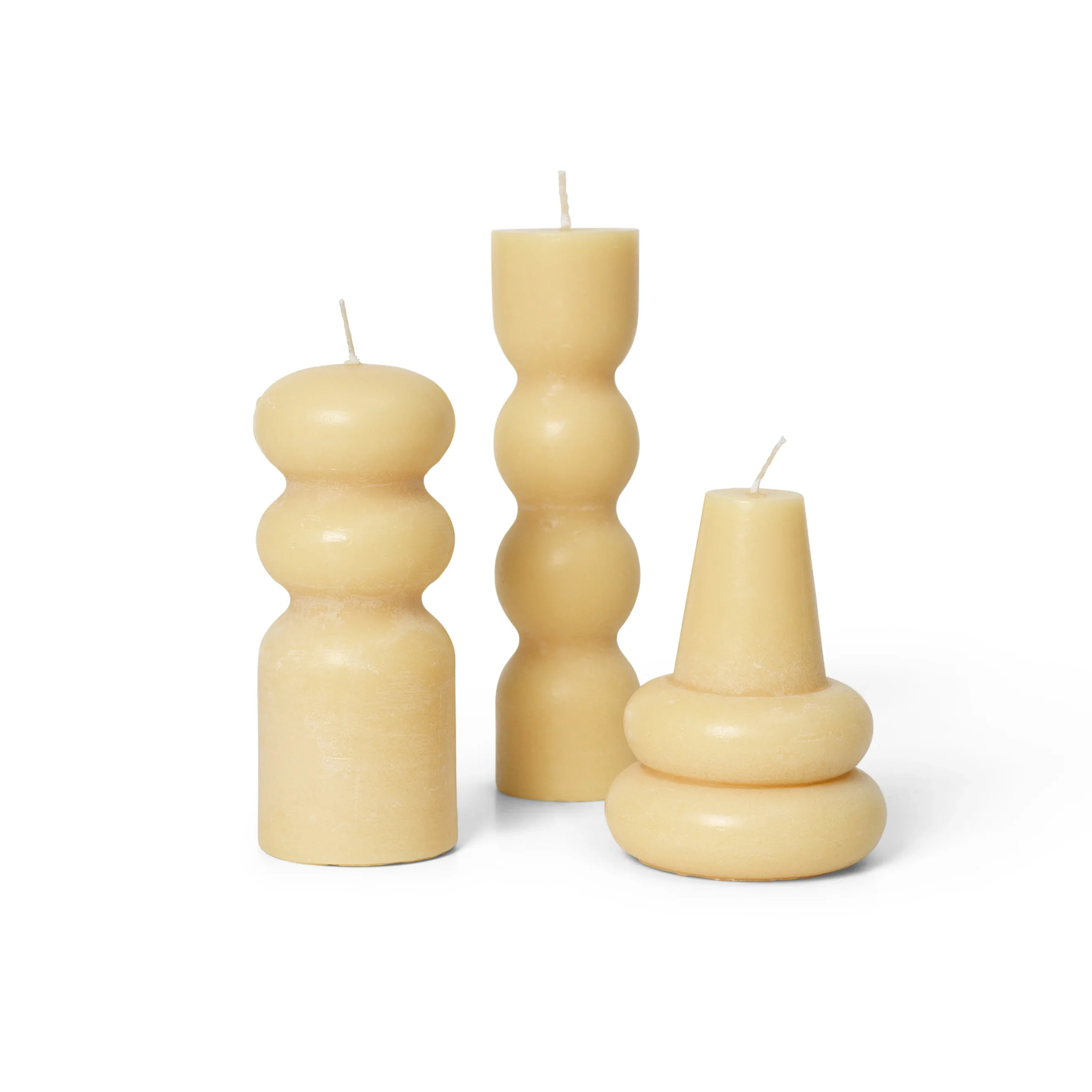 Ferm LIVING Torno Kerze 3er Pack Ø4cm 3 Ferm LIVING Torno Kerze 3er Pack Ø4cm