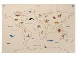 Ferm LIVING The World Stoffkarte