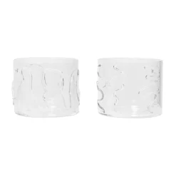 Ferm LIVING Doodle Wasserglas Low 2er Pack