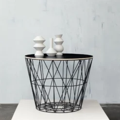Ferm LIVING Wire Basket Korb Schwarz -Nordic Nest p 15371 02 02 153f3e3d61