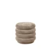 Ferm LIVING Pouf Round Pouf -Nordic Nest pouf round velvet beige 5a7322edf9